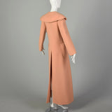 Attributed to Christian Dior Maxi Full Length Blanket Coat Designer Autumn Minimalist Outerwear
