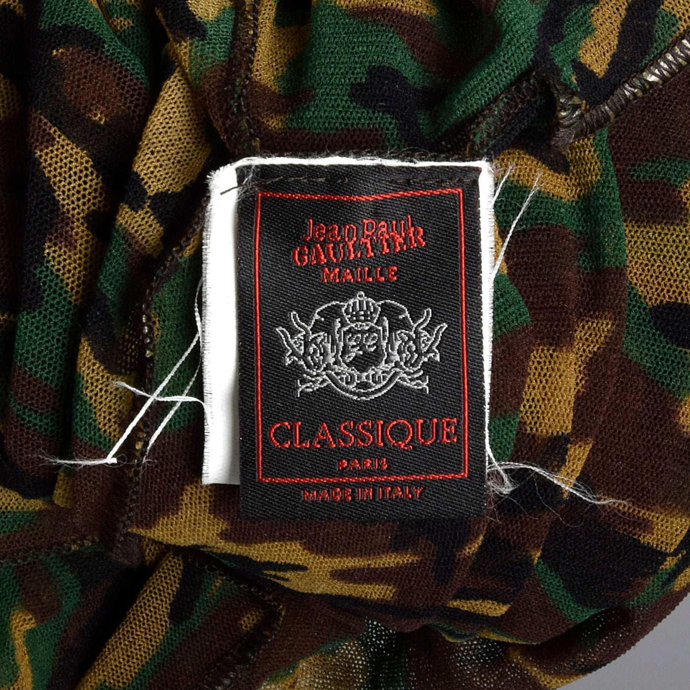 Jean Paul Gaultier Camo Mesh Wrap