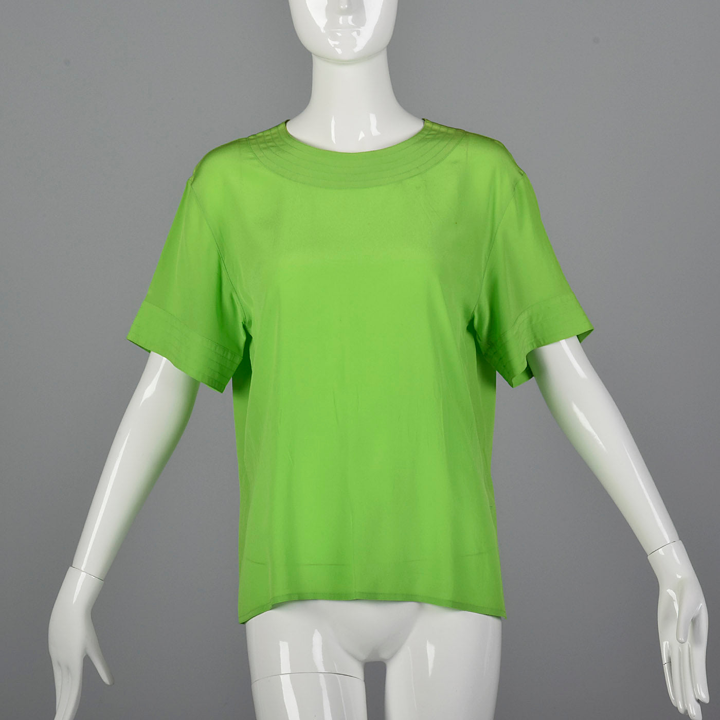 1990s Max Mara Green Silk Top