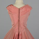 1950s Pink Taffeta Party Dress