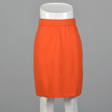 2010s Bright Orange Pencil Skirt
