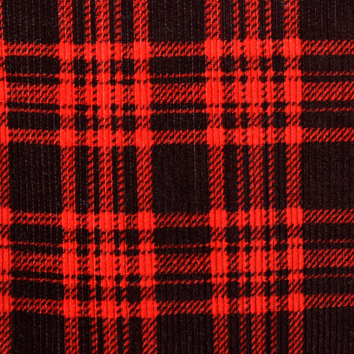 1950s Mens Red & Black Corduroy Robe