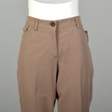 Brunello Cucinelli Khaki Capri Pants Tapered Leg Designer