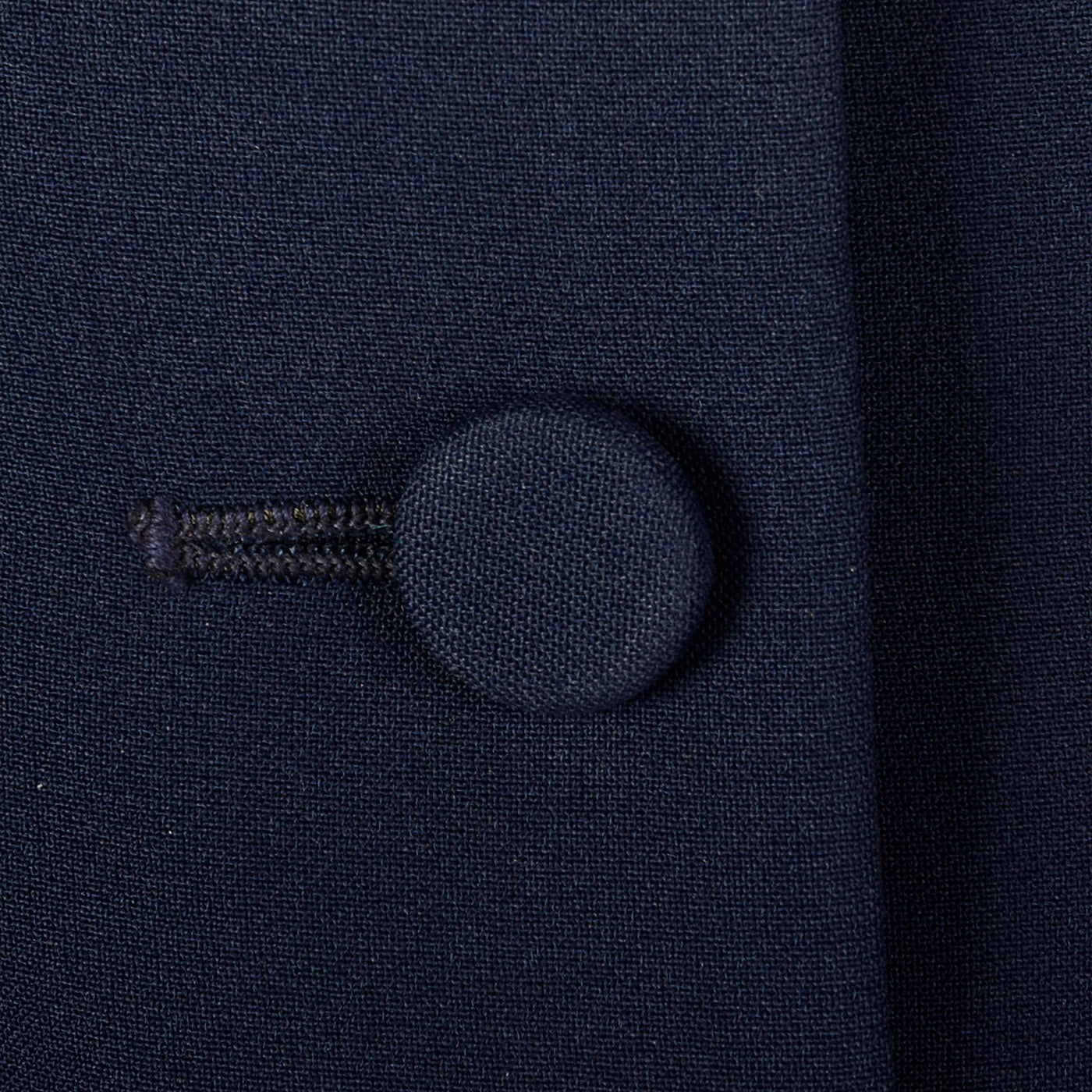 1950s Navy Blue Dress with Large Collar and Cuffs