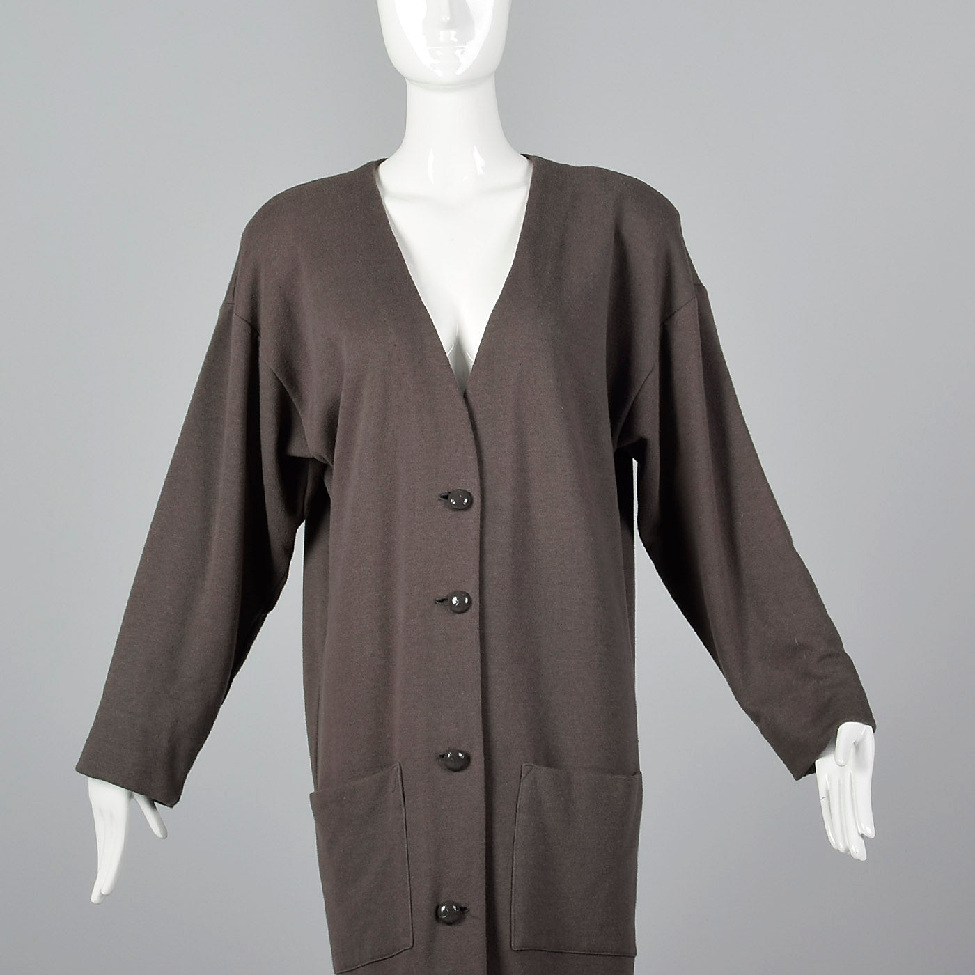 1990s Norma Kamali Long Knit Cardigan