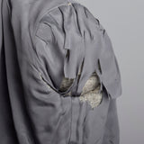 Small 1930s Gray Dress & Fur Trimmed Jacket Set