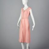 1950s Pink Day Dress with Matching Bolero