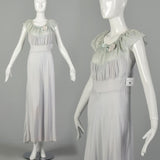 Medium 1940s Rayon Vintage Nightgown Boudoir Lingerie