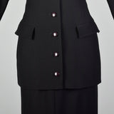 Small Miguel Cruz 1980s Two Piece Skirt Suit