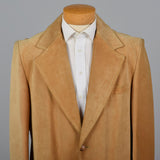 1970s Mens Brown Suede Blazer