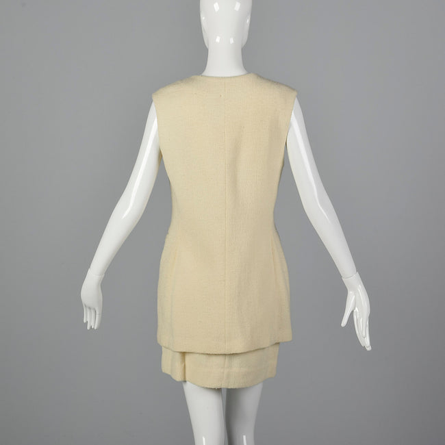 1970s Byblos High Waist Skirt and Tunic Vest Set