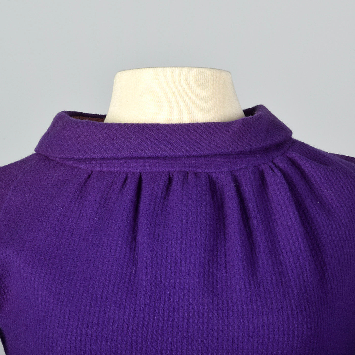 1950s Purple Knit Pencil Dress