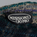 1980s Missoni Uomo Mens Plaid Sweater