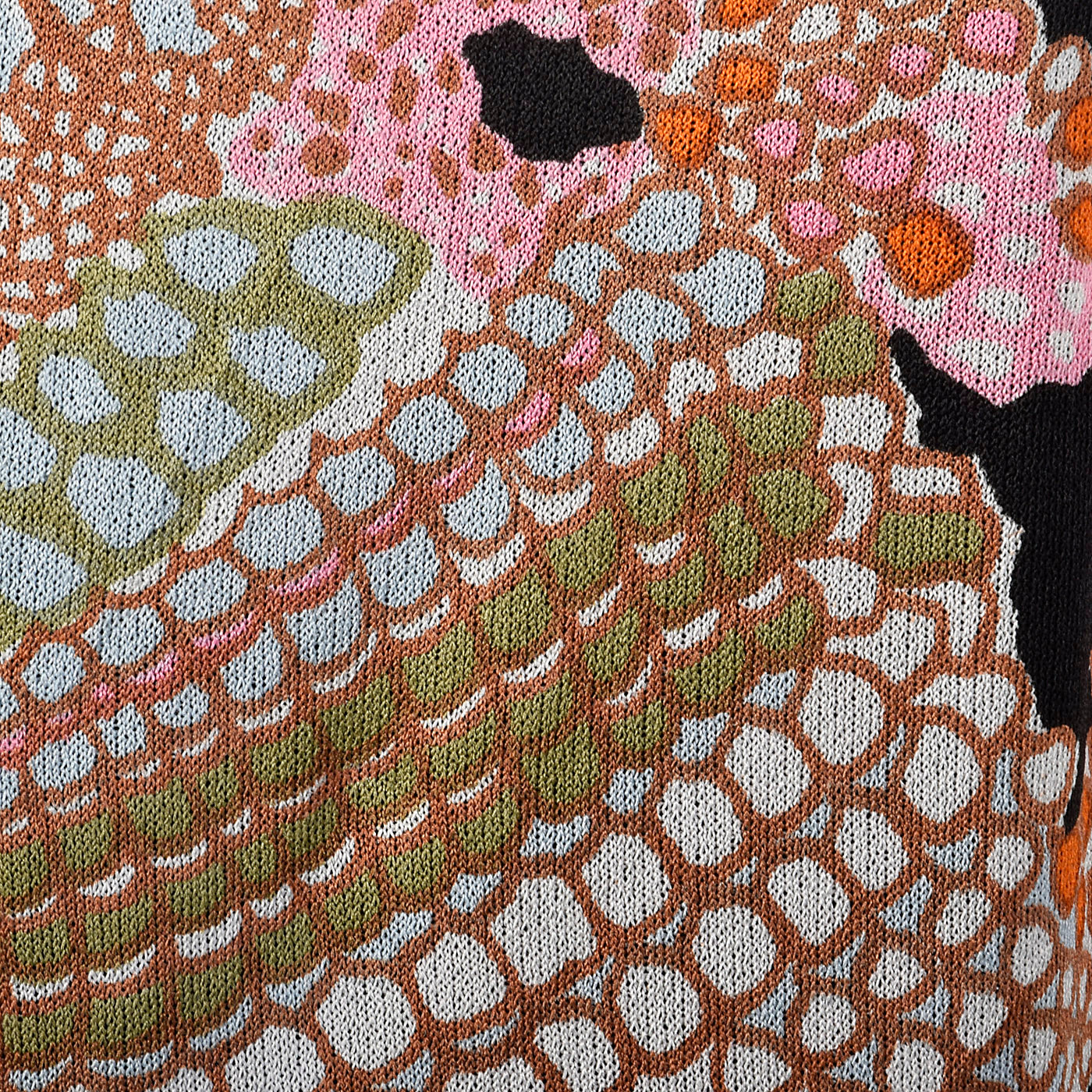 1960s Pierre Balmain Formal Maxi Dress in Psychedelic Knit