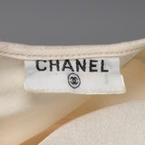 Medium Chanel Ivory Silk Shell Top 1980s