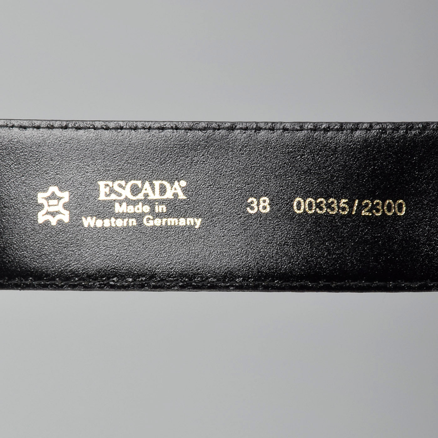 Escada Leather Belt with Slide Purse