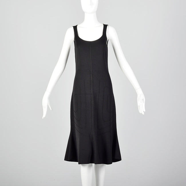 2010s Giorgio Armani Black Knit Dress