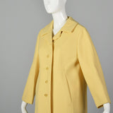 1960s Mod Yellow Spring Coat