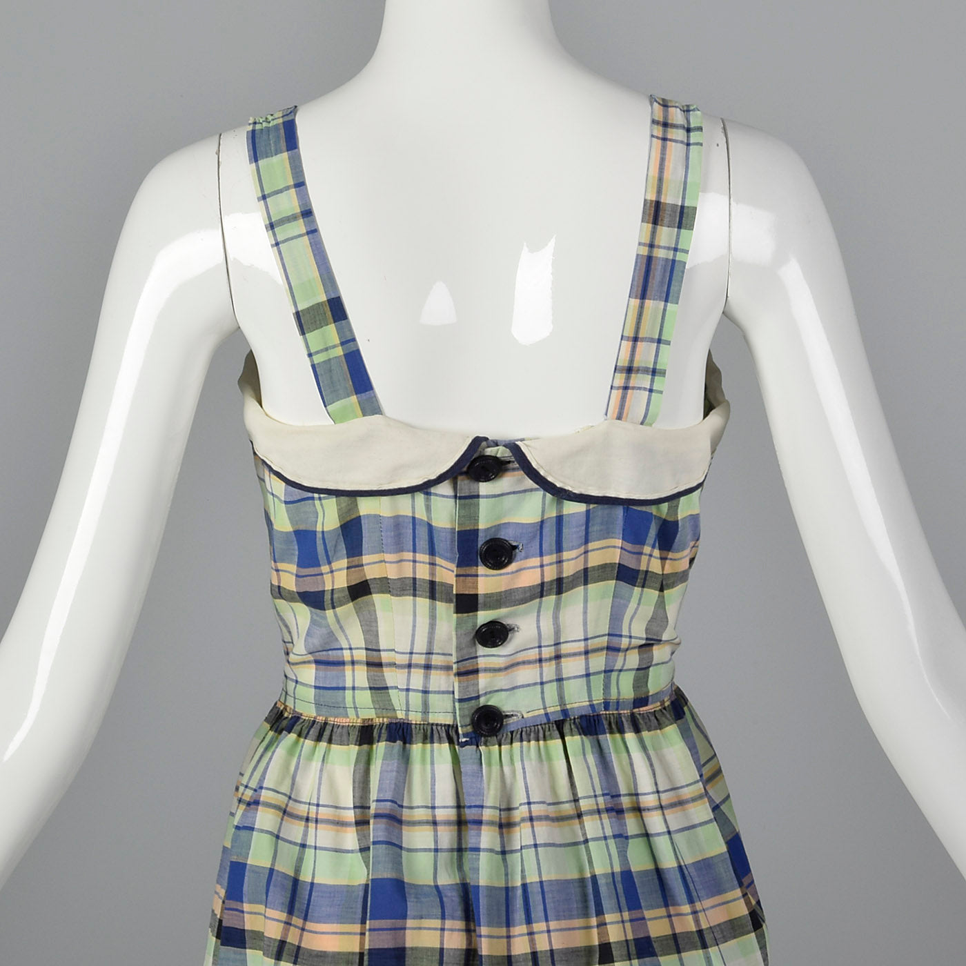 1950s Plaid Dress and Jacket with Patch Pockets