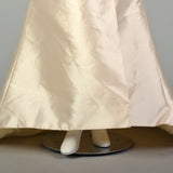 Large Eleni Elias Formal Gown Strapless Asymmetric Minimalist Wedding Dress