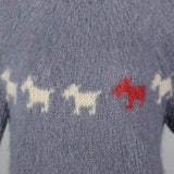 1960s Hand Knit Novelty Scotty Dog Sweater