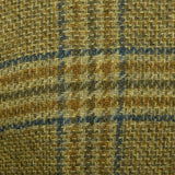 1960s Mens Green and Gold Plaid Jacket