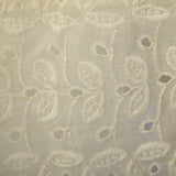 1950s Off White Cotton Eyelet Slip