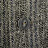 1950s Mens Wool Tweed Jacket Gray Stripe