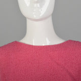XS 1960s Pink Wool Tweed Top and Maxi Skirt Set