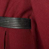 XL 1940s Burgundy Swing Coat