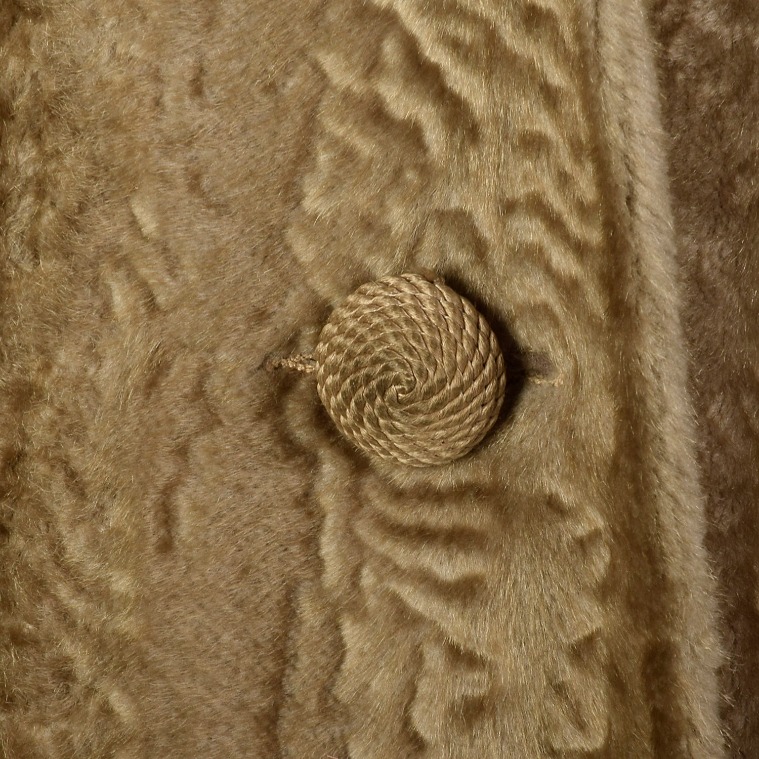 XL 1950s Faux Fur and Real Fur Coat