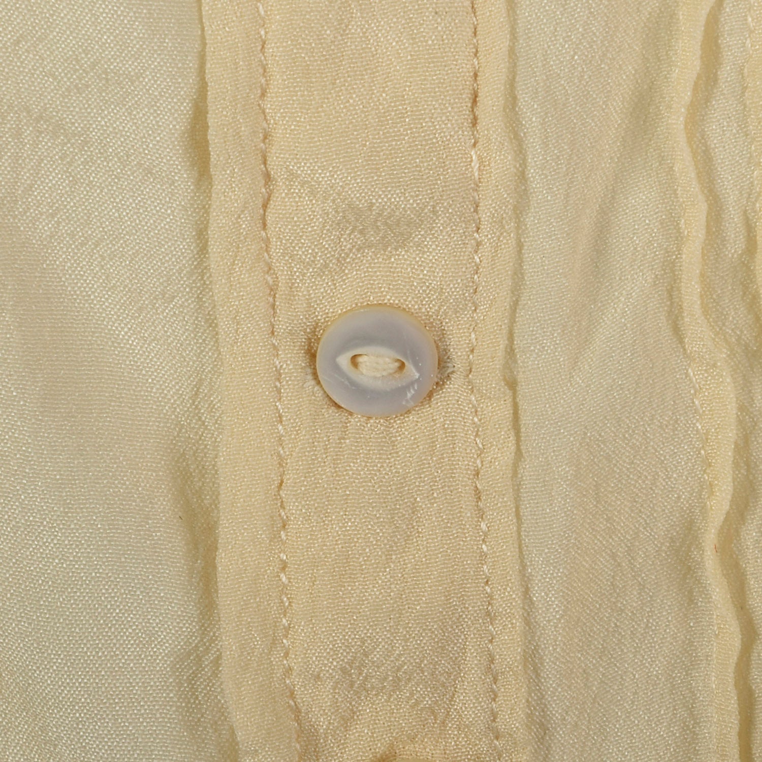 XXS 1910s Ivory Silk Shirtwaist Blouse