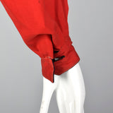 1950s Red and Navy Reversible Jacket with Pockets
