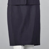 2000s Classic Jil Sander Black Skirt Suit
