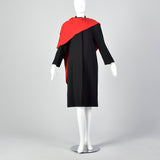 Small 1980s Albert Nipon Minimalist Winter Coat