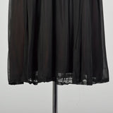 Medium 1950s Little Black Dress Evening Cocktail Illusion Bust