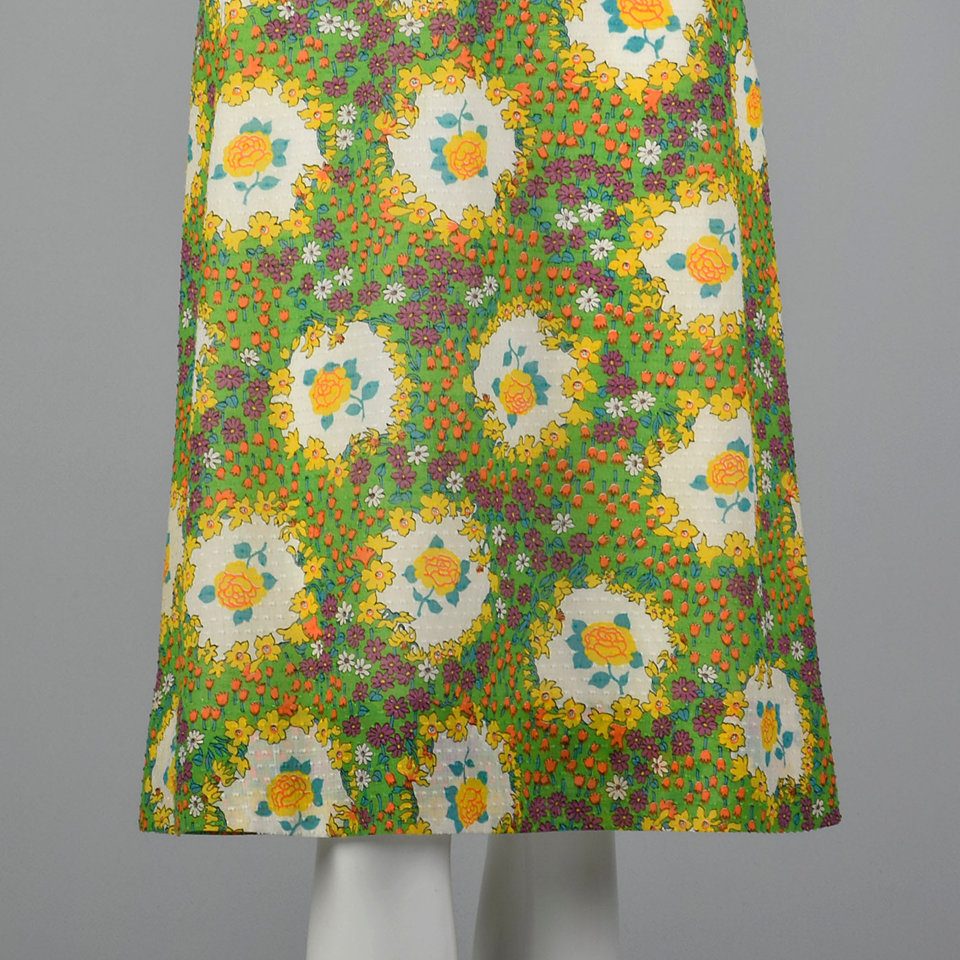 1970s Floral Summer Dress