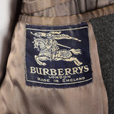 Medium 1950s Grey Burberry's Winter Coat Scottish Heavyweight Wool