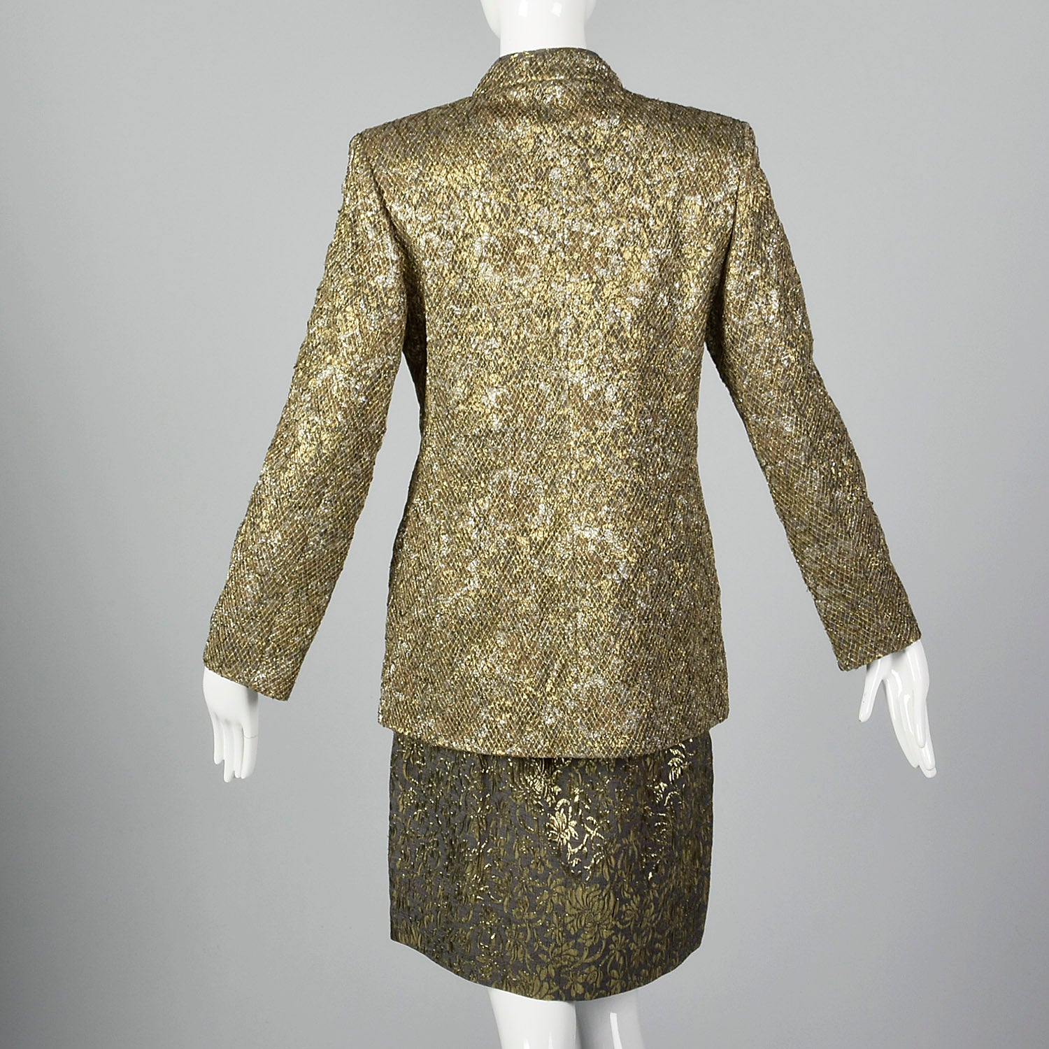 1980s Gianfranco Ferre Metallic Gold Suit