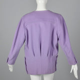 1980s Bernard Perris Lavender Wrap Coat