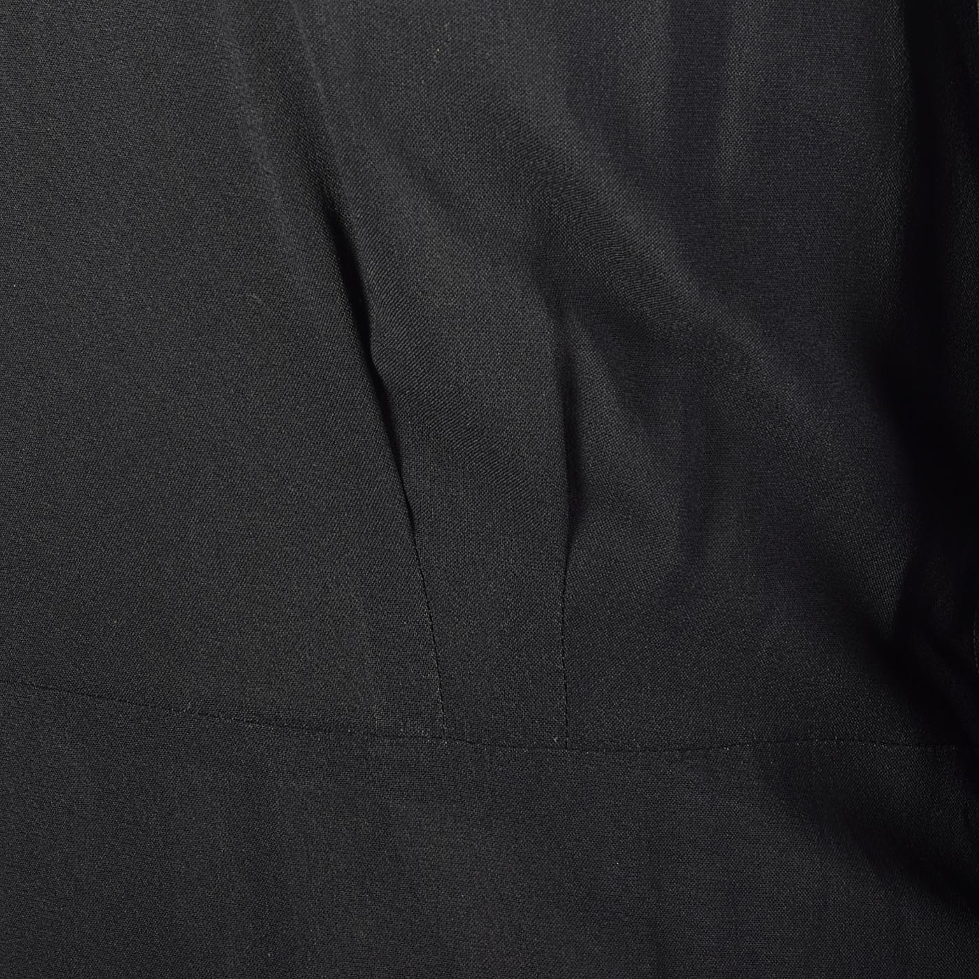 1950s Black Dress With Asymmetric Neckline