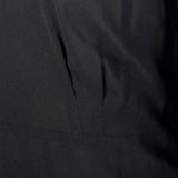 1950s Black Dress With Asymmetric Neckline