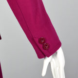 Medium 1980s Dramatic Pink Trench Coat