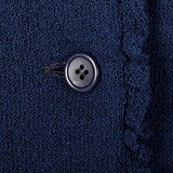 Medium 1970s Bill Blass Skirt Suit Navy Blue Knit Jacket