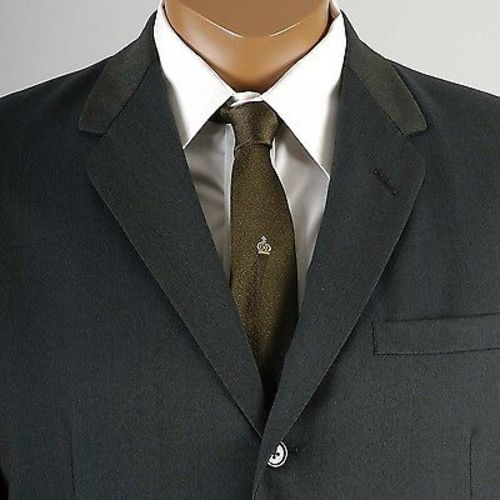 1950s Mens Green Sharkskin Two Piece Suit