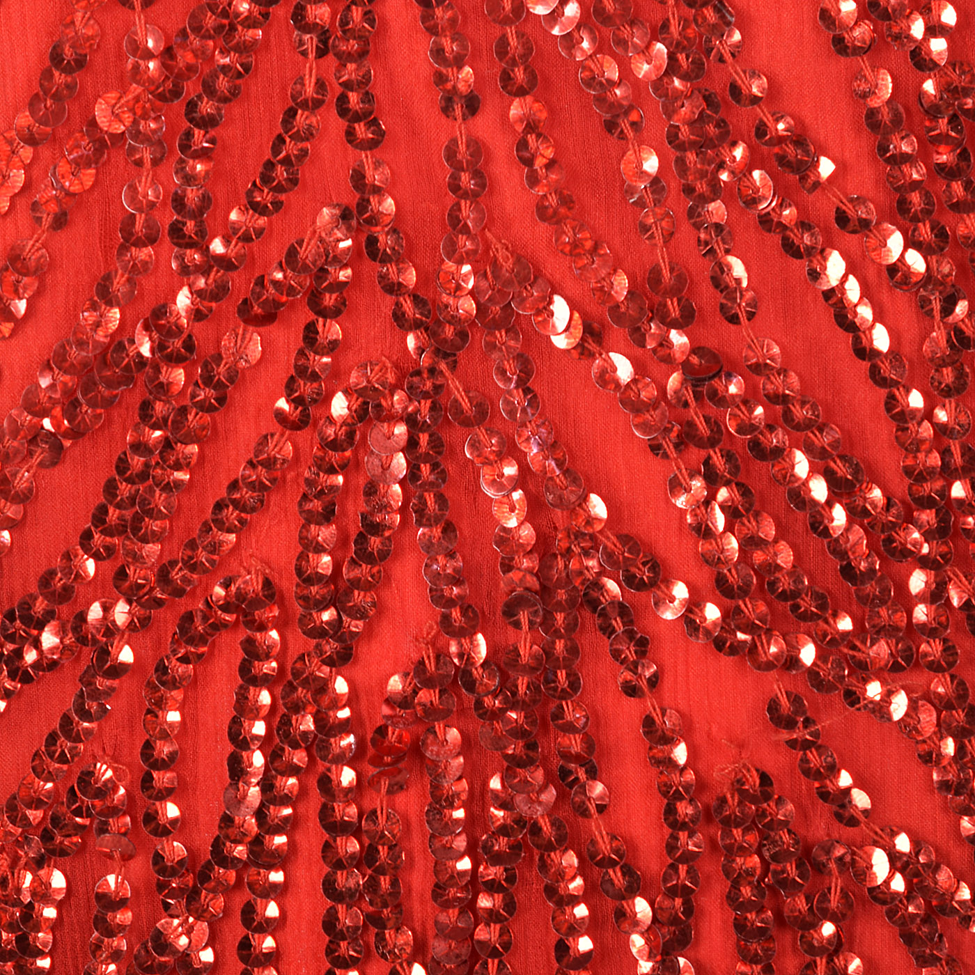 1980s Red Sequin Party Dress