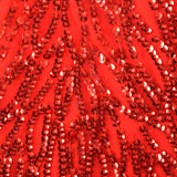 1980s Red Sequin Party Dress
