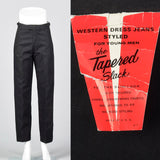 1960s Deadstock Black Slacks