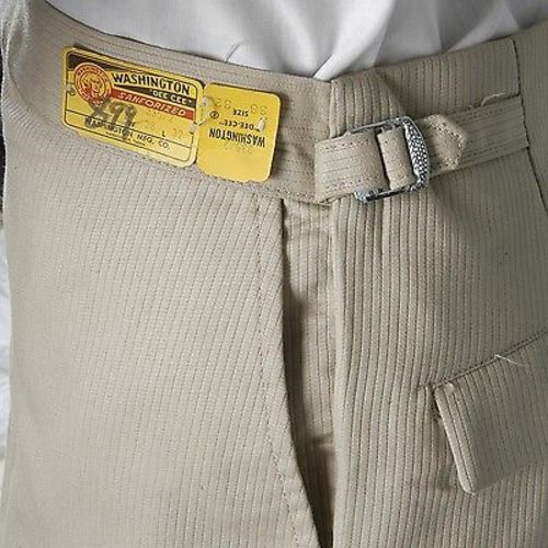 1950s Mens Deadstock Sanforized Cord Workwear Pants