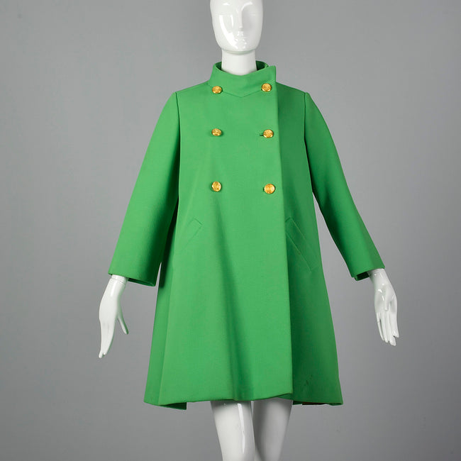 1960s Green Swing Coat